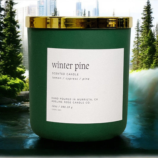 Hand Poured 100% Soy Candles - WINTER PINE