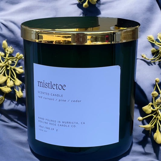 Hand Poured 100% Soy Candles -  MISTLETOE