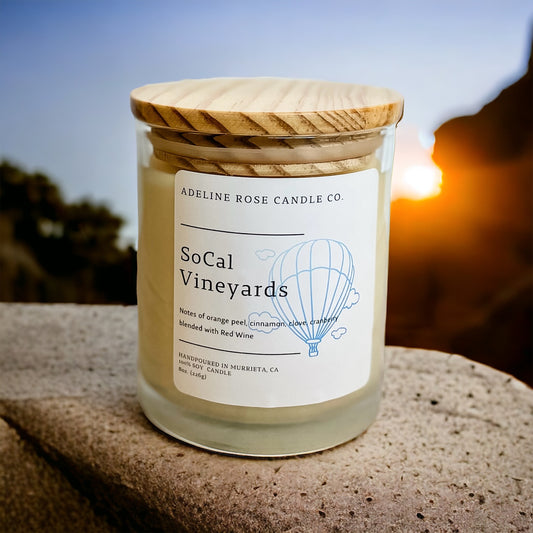 Hand Poured 100% Soy Candles - SO CAL VINEYARDS