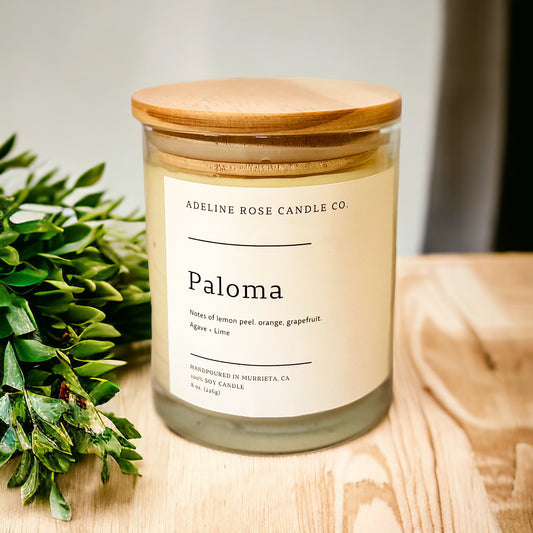 Hand Poured 100% Soy Candles - PALOMA