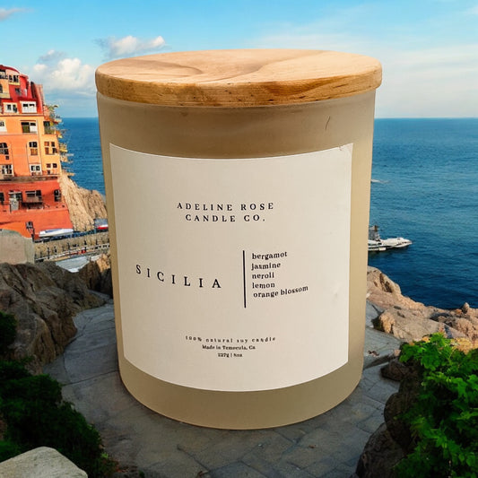 Hand Poured 100% Soy Candles - SICILIA